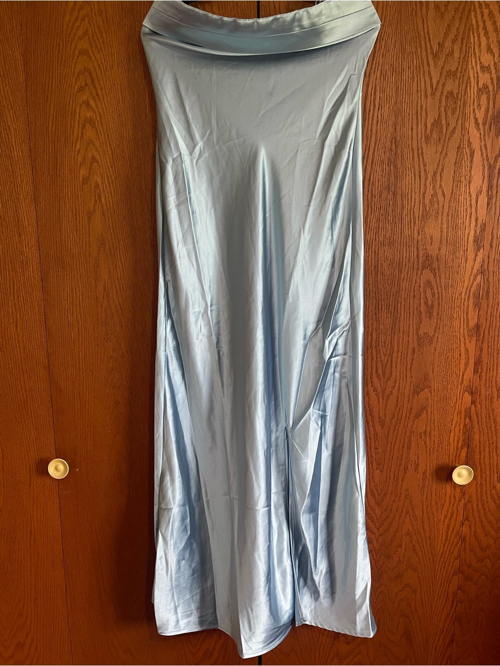 Altar'd State Light Blue Satin Dress